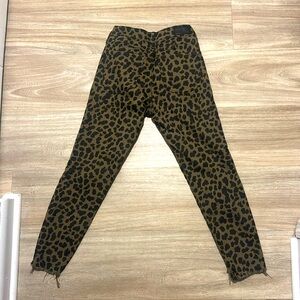 Express Leopard Print Ankle Leggings